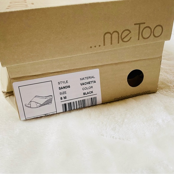 Leather Strap Wedge Black - Picture 5 of 7